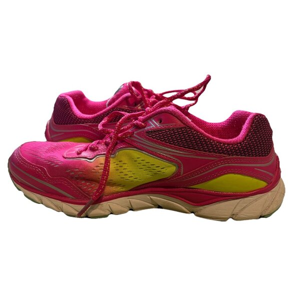 FILA Women’s Running Shoes Size 7 DLS Cool Max Pink Yellow Memory Foam Sneakers - Picture 6 of 8